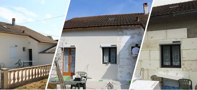 exemple isolation extérieur avant apres